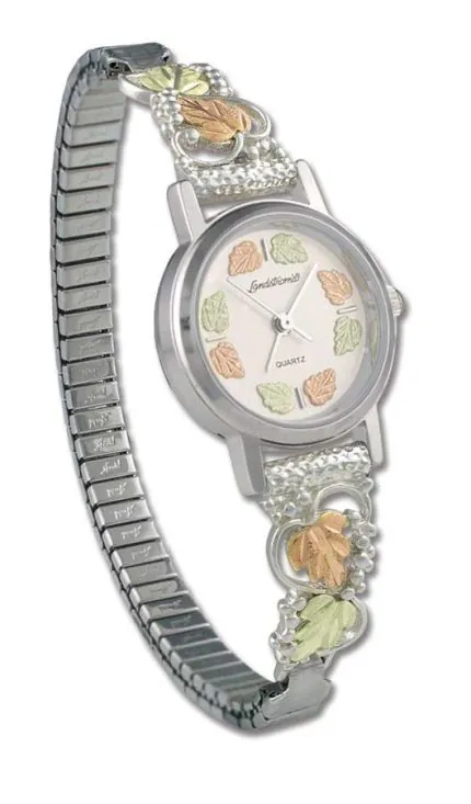 MRL9286B/9250 Landstrom's Black Hills Gold & Silver Ladies Watch