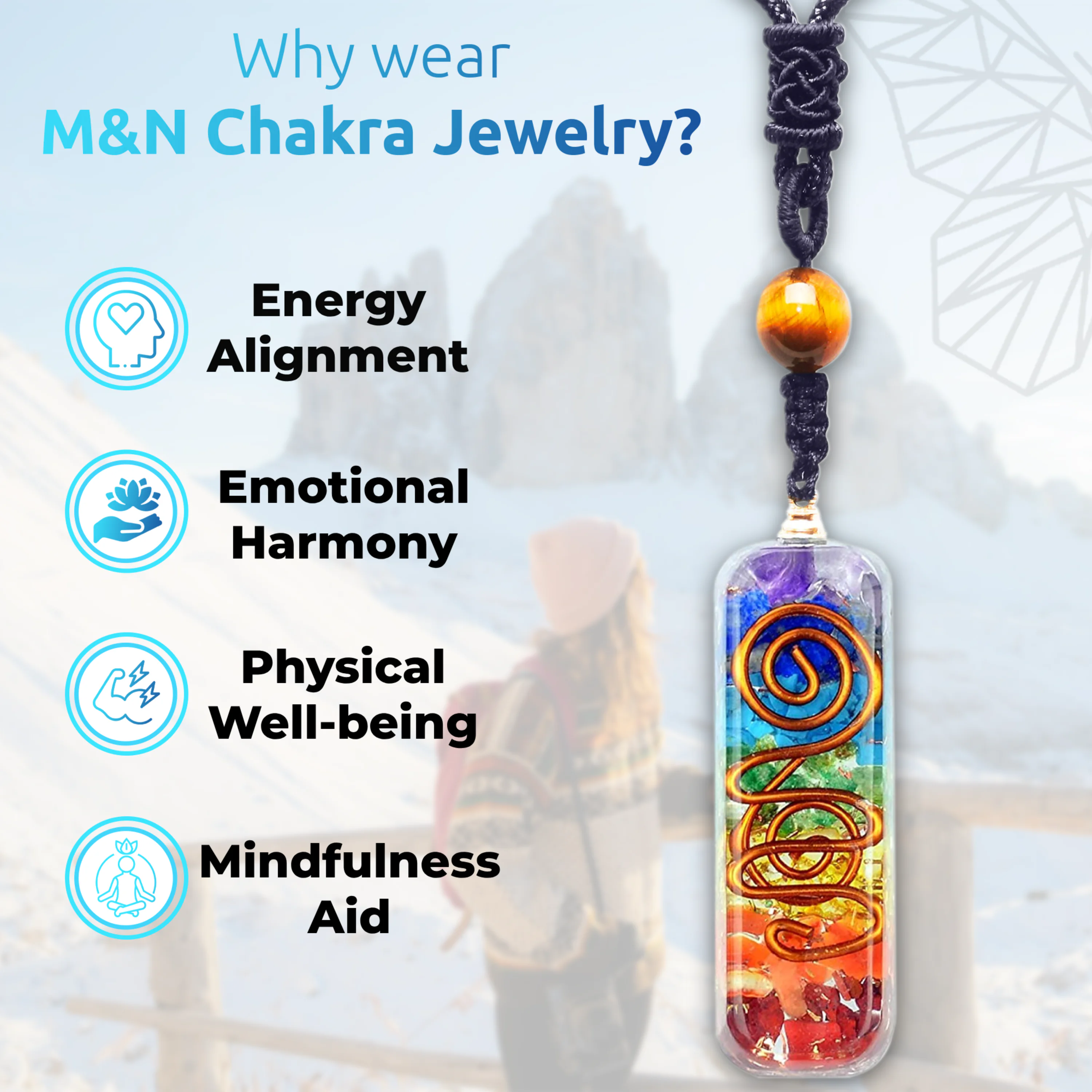Benefits: Energy Alignment, Physical Well Being, Mindfulness aid